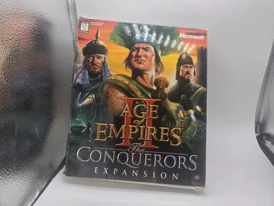 Age of Empires II 2 The Conquerors Expansion (2000) Big Box PC w/ strategy guide - Image 1 of 4