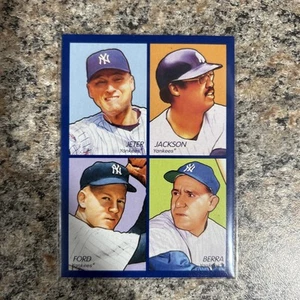 UD 2009 Goudey 4 in 1 35-5 Derek Jeter/Whitey Ford/Yogi Berra/Reggie Jackson - Picture 1 of 2