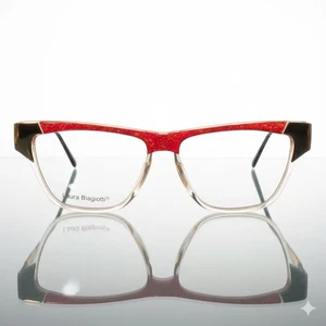VINTAGE Laura Biagiotti RARITY Eyewear Frame LBV94 44V  Multicolor/Gold - Picture 1 of 3