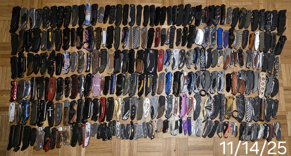 2 Pound Grab Bag Lots TSA Confiscated Folding Tactical EDC Camping Hunting Knife - Image 1 of 1