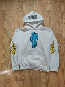 billie eilish 2019 world tour hoodie small white Flame Logo Concert Music - Picture 1 of 3