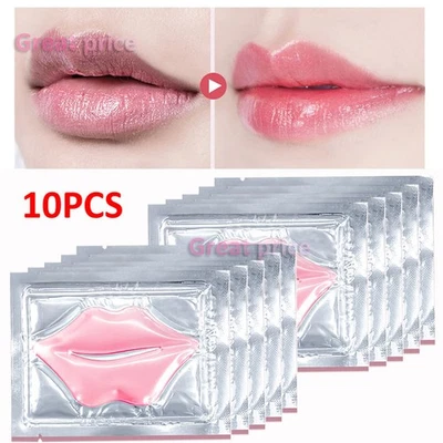 Collagen Pink Lip Mask Crystal Gel Masks Peel Off Moisturising Anti-Ageing Masks - Image 1 of 4