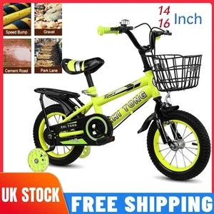 14/16inch Kid Bike Children Red Pink Blue Yellow Bicycle Cycling Removing Basket - Picture 1 of 28