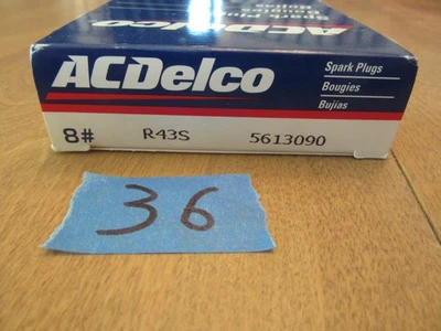 NOS AC Delco R 43S spark plug set.  8 plugs. PN#  5613090 - Image 1 of 4