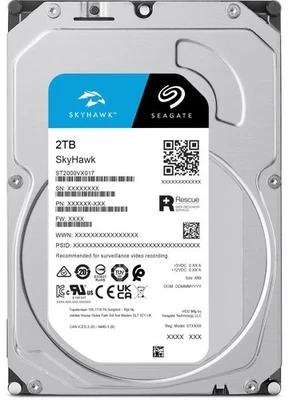Seagate Skyhawk 2TB SATA Surveillance HDD 3.5" (ST2000VX017) - RE-CERTIFIED - Image 1 of 3