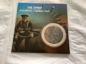 THE AUSTRALIAN SPIRIT - SANDS OF GALLIPOLI MEDALLION. GALLIPOLI LANDING 1915. - Picture 1 of 2