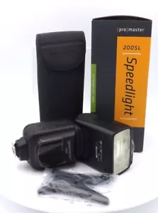 ProMaster 200SL TTL Speedlight Electronic Flash for Nikon Digital, Black (4653) - Picture 1 of 6