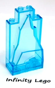 4 LEGO Trans-Light Blue Rock Panel 2 x 4 x 6 Frozen Disney Princess 47847 33458 - Imagen 1 de 1