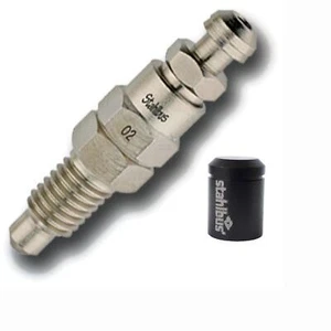 stahlbus Schnell-Entlüfterschraube Entlüfterventil M8x1.25x16 +Kappe Anthrazit - Bild 1 von 5