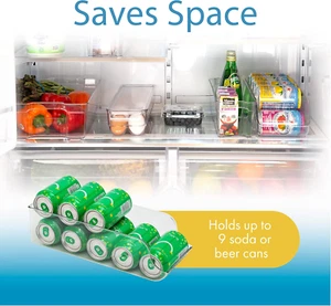 Refrigerator Soda Beverage Can Dispenser, Clear - Picture 1 of 4