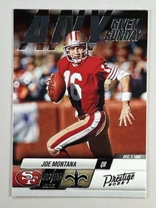Joe Montana 2022 Panini Prestige - Any Given Sunday #12 San Francisco 49ers - Picture 1 of 3