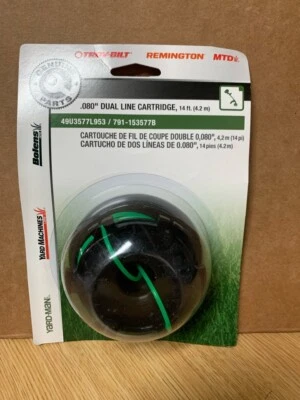 MTD Troy Built 791-153577B 49U3577L953 Trimmer Dual Line Cartridge 080" - Image 1 of 2