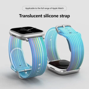 Silicone Band iwatch Strap For Apple Watch Series 10 9 8 7 6 5 4 3 38 42 46 49mm - Picture 1 of 22