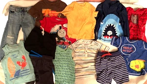 LOT OF 13 Boys Kids Clothes 3 Years Old Toddler jeans tank t-shirt short swim n2 - Picture 1 of 12
