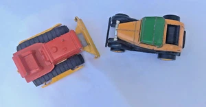 Two 1960's era Tootsie Tootsietoy Bulldozer & 1920-30's Coupe automobile - Picture 1 of 8