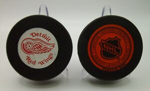 Red Wings VINTAGE 90s Trench NHL Official Hockey Puck made in Czechoslovakia