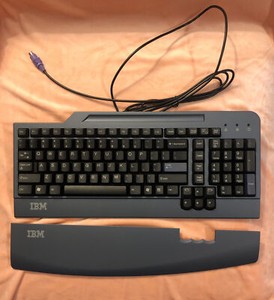 Vintage IBM Keyboard Wired PS/2 Active Response Pro Detachable Wrist Rest