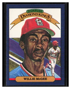 1986 Donruss Diamond Kings #3 Willie McGee - Picture 1 of 2