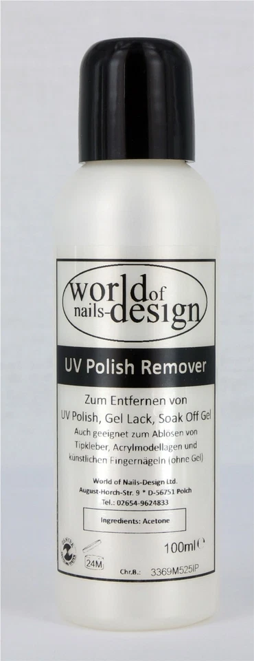 100 ml  Polish Remover Ablöser   ✅ UV Lack-  Polish Gel - Soak off ✅ Hybrid Lack - Bild 1 von 1