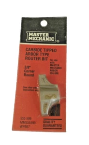 MASTER MECHANIC CARBIDE TIPPED ARBOR TYPE ROUTER BIT - 3/8" CORNER ROUND 555599 - Picture 1 of 1