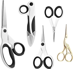 Tailor Sewing Scissors Bundle, 8.2" Fabric Scissors Heavy Duty with Comfort Grip - Picture 1 of 8