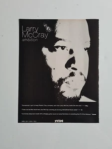 Larry Mccrae Ambition 1990 MUSIC Album ADVERT 9X12" POSTER - Picture 1 of 1