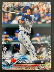 Justin SMOAK 2018 Topps Holiday Snowflakes Baseball #HMW188 Toronto Blue Jays - Picture 1 of 2