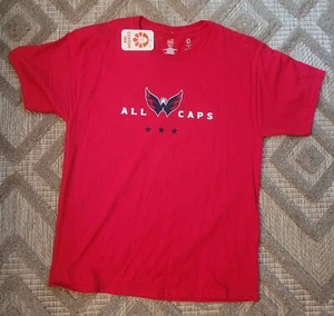 T-shirt WASHINGTON CAPITALS NHL Hockey TUTTI I CAPPELLINI TAGLIA XL nuova - Foto 1 di 2