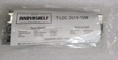 Floating Shelf Brackets,T-LOC 2015-10W InnovaShelf 10" 450lb. Load Rating:PAIR - Image 1 of 4