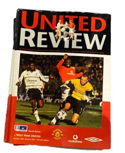 MANCHESTER UNITED V WEST HAM UNITED - FA CUP RD 4 - 28/1/2001 - Picture 1 of 1