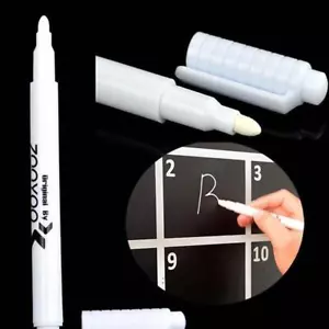 White Liquid Chalk Pens Marker For Glass Windows Chalkboard Blackboard✈ - Picture 1 of 8