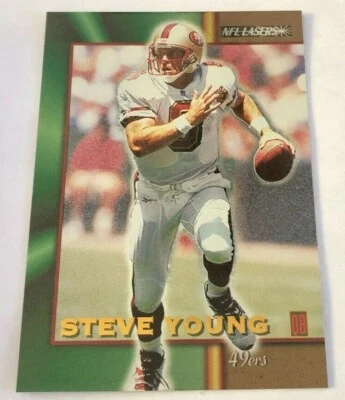 1996 NFL Lasers Steve Young #60 San Francisco 49ers - Image 1 of 2