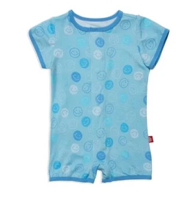 NWT 3-6m 6-9m MAGNETIC ME modal SMILEYS Shortie Romper - Picture 1 of 1