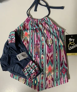 🔰 Art Class Girls' Two Piece High Neck Swimsuit XS (4/5)🆕 - Picture 1 of 4
