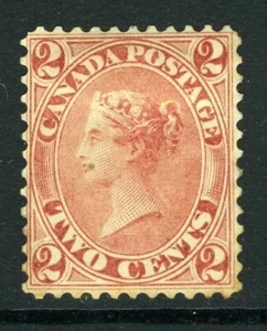 CANADA Scott 20 - M / RG - 2¢ Rose First Cents Issue (.001) - Picture 1 of 2