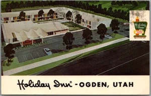 Postal OGDEN, Utah HOLIDAY INN MOTEL Roadside / Curteich Chrome / 1970 Cancelar - Imagen 1 de 2