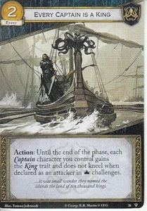 3 x Every Captain is a King AGoT LCG 2.0 Game of Thrones Fury of the Storm 26 - Picture 1 of 1