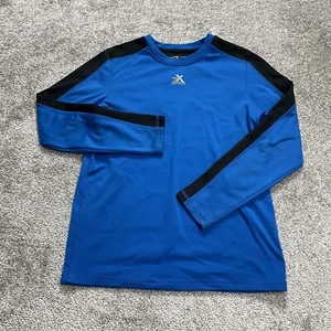 Zero Xposur Active Shirt Boys XL 14/16 Blue Long Sleeve ZX Dri Tech Athletic Top - Picture 1 of 9