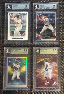Mookie Betts 2014 Bowman Prospects 1st Bowman RC #BP109 (4 card BGS lot) - Picture 1 of 17