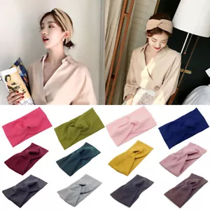 Women Turban Knitted Headband Headwrap Winter Ear Warmer Twisted Knot Hair Band - Picture 1 of 56