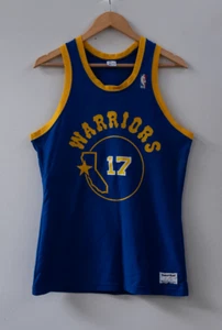 Chris Mullin #17 Vintage 80s Sand Knit Blue Yellow NBA Basketball Jersey Size M - Bild 1 von 7