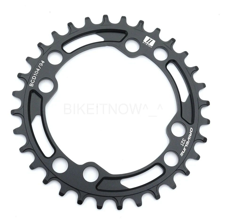 Driveline MTB Narrow-wide Chainring 32t BCD 104/94mm 10/11s for SRAM X01 Shimano