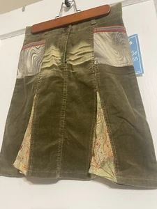 Little Mass Patchwork  Corduroy Skirt  Size 8 - Picture 1 of 4