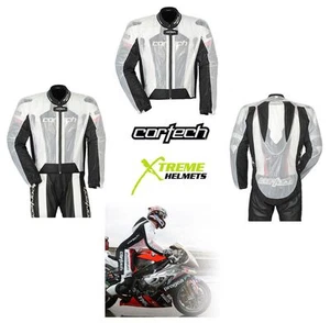 Cortech Road Race Rainsuit Motorcycle Jacket Waterproof Wet Weather XS-XL - Picture 1 of 6
