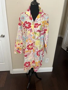 Pine Come Hill Long Sleep Shirt Lounge Beach Cover Up NEW Large. 100% Cotton - Picture 1 of 6