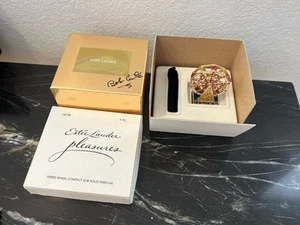 Estee Lauder Ferris Wheel Pleasures Solid Perfume Compact Bob Conte Signed - Picture 1 of 15
