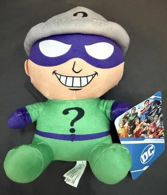 Muñeca de peluche RIDDLER DC Comics Liga de la Justicia 7" juguete verde de fábrica púrpura nueva con etiquetas Foto 1 de 4