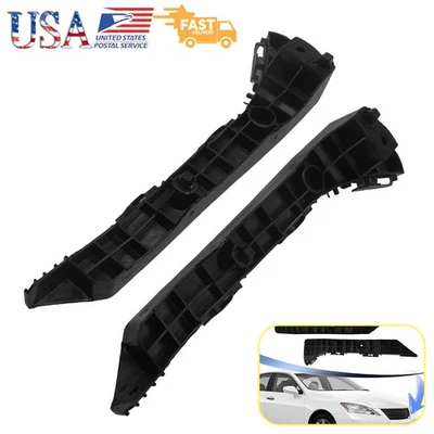 Juego de soportes de retención de parachoques delantero ABS negro para Lexus ES350 2007-2012 corte láser Foto 1 de 4