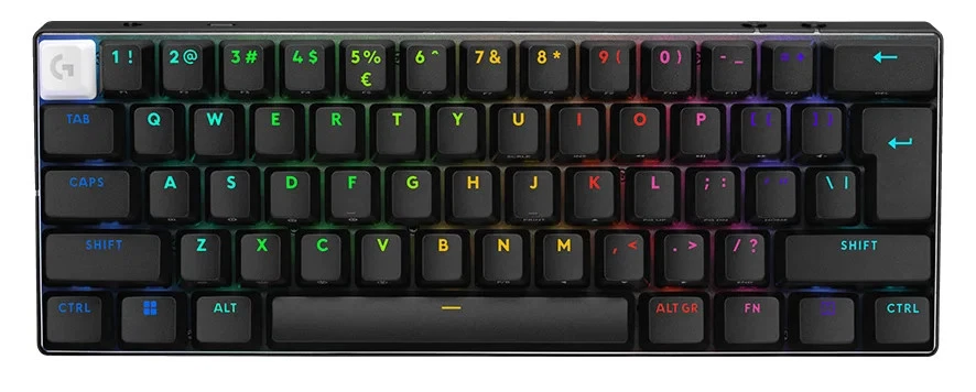 Logitech PRO X 60 LIGHTSPEED Wireless Gaming Keyboard -Black 2.4GHz LIGHTSPEED - image 1 of 4