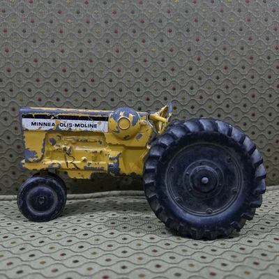 Vintage ERTL Minneapolis Moline Yellow Die Cast Toy Farm Tractor 1:25 Made USA - Image 1 of 4